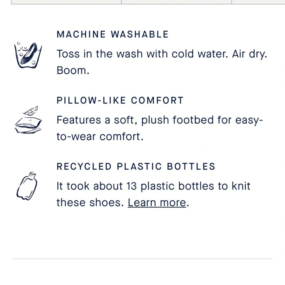 NWOB Rothy's Women's Navy Blue Slip-On Sneakers - Picture 8 of 9